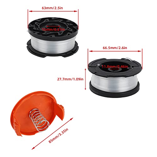 Bobines de fil Black Decker STC1820CM et STC1820PC pour tailleurs professionnelles - 6 paquets + 1 couverture + 1 molle